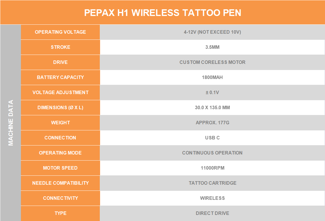 H1 Wireless Tattoo Pen
