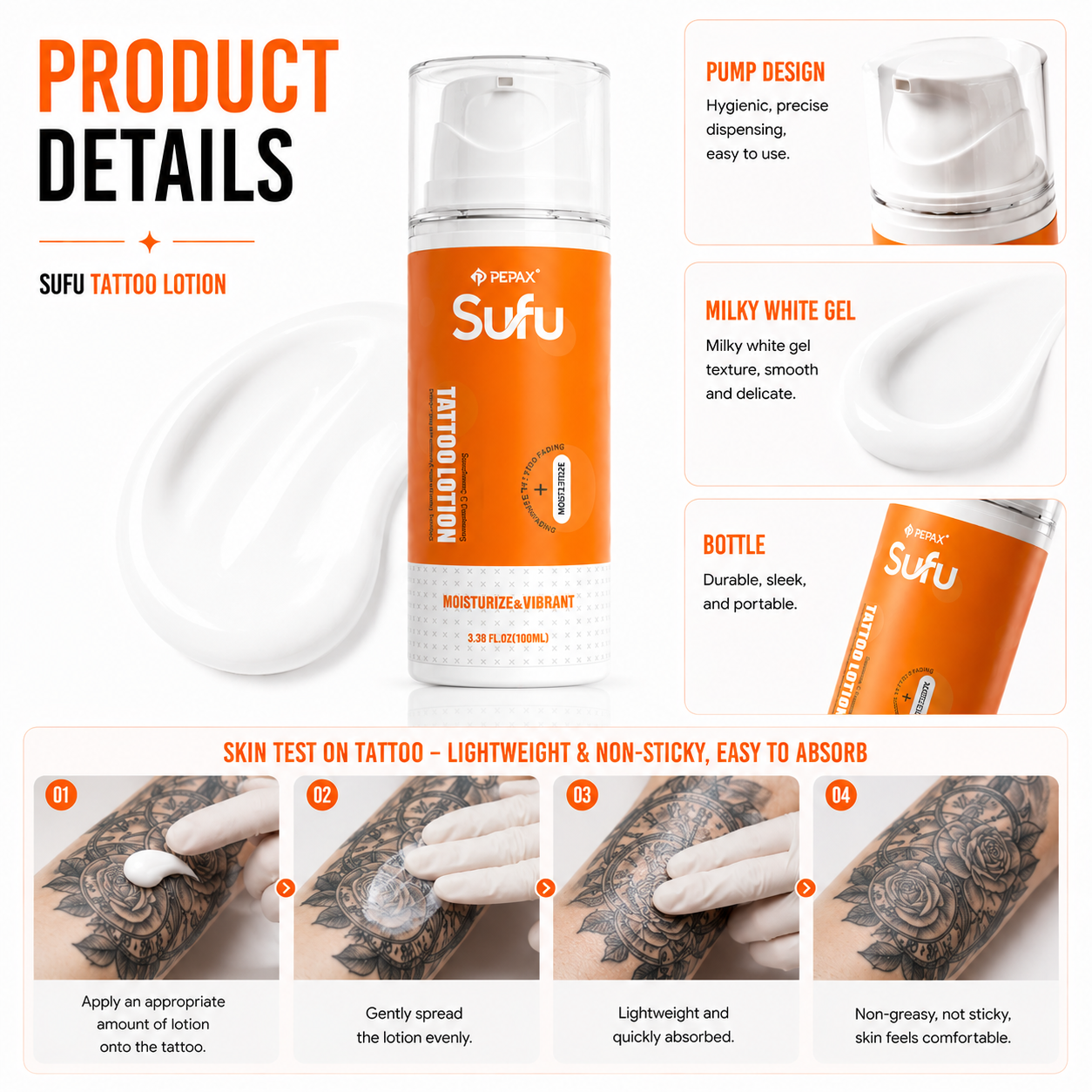 PEPAX SUFU Tattoo Aftercare Lotion (100ML)
