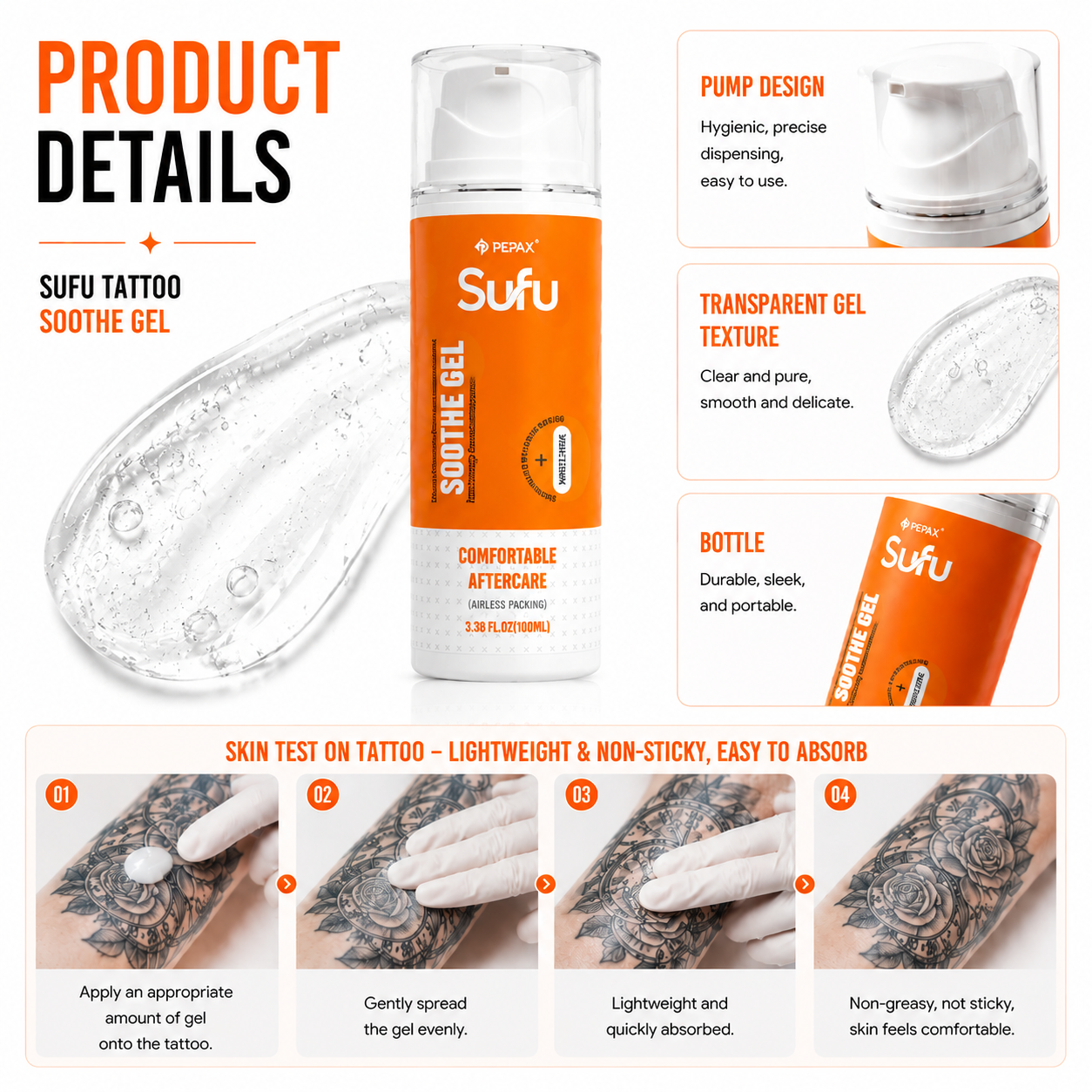 PEPAX SUFU Tattoo Soothe Gel (100ML)