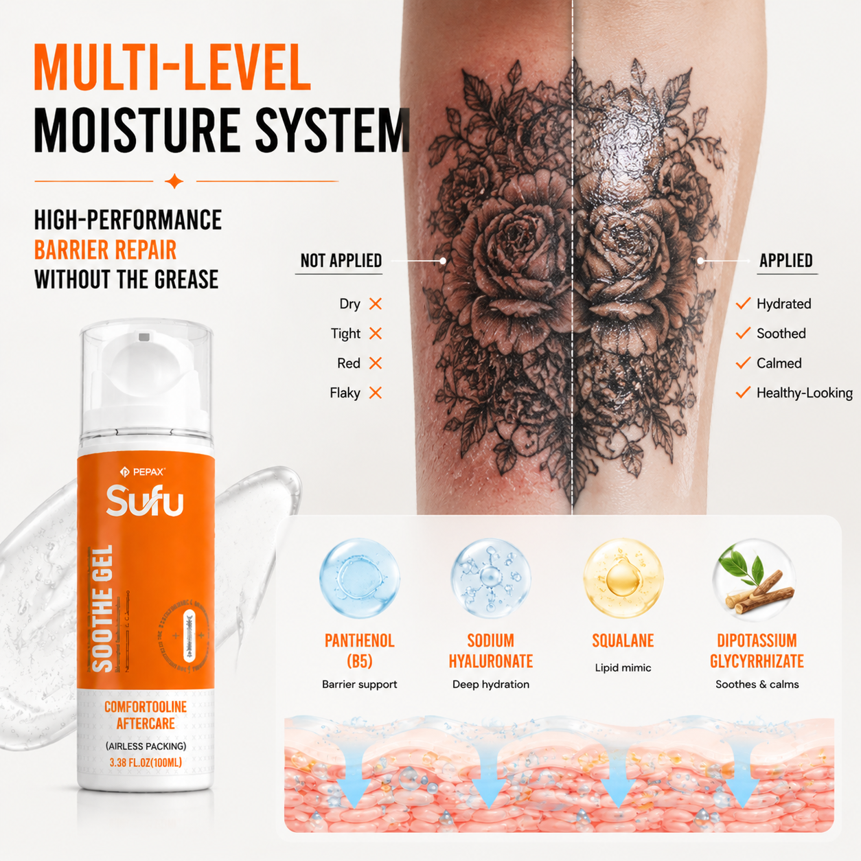 PEPAX SUFU Tattoo Soothe Gel (100ML)